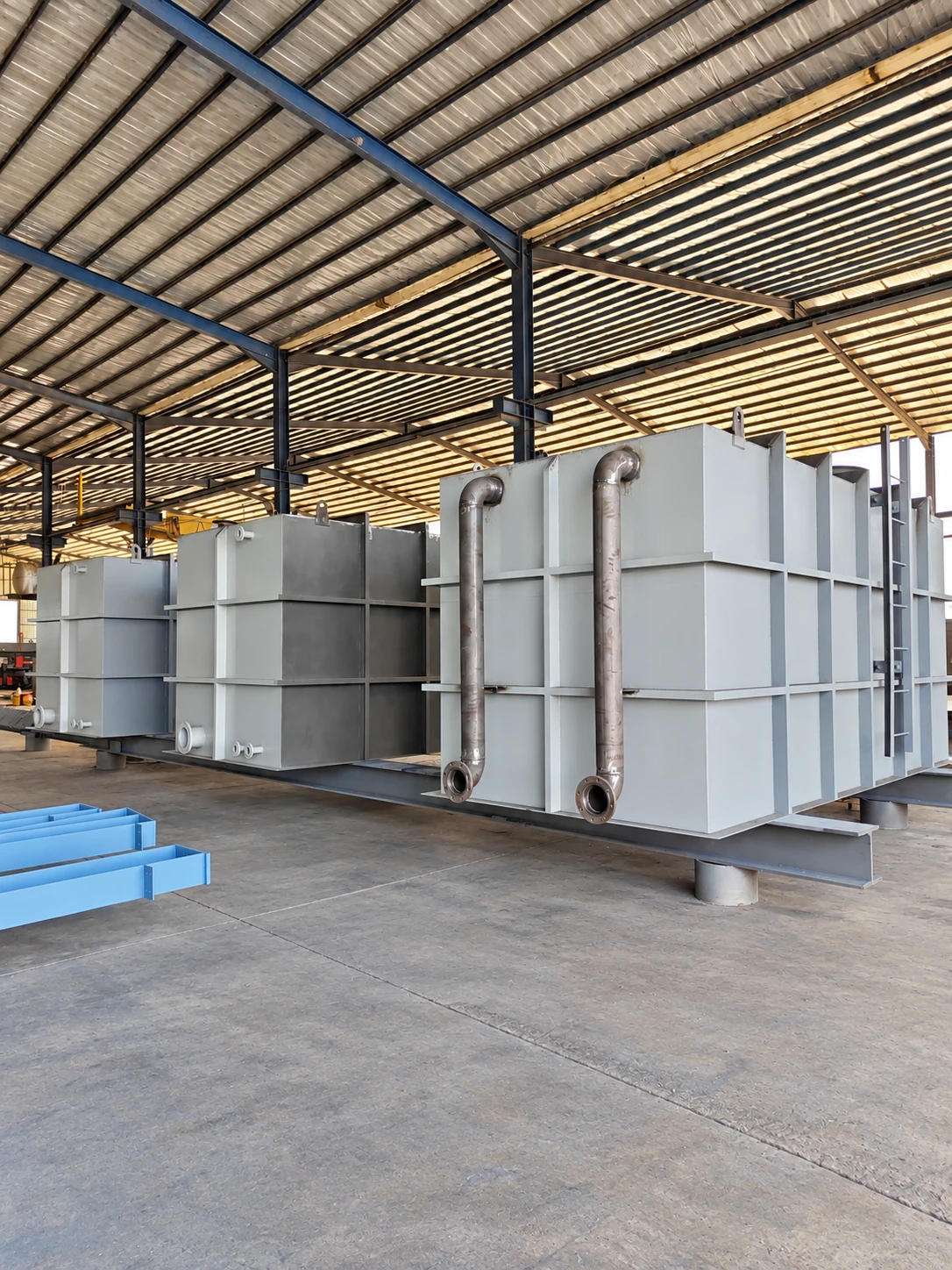 Rectangular Steel Tanks in the Workshop